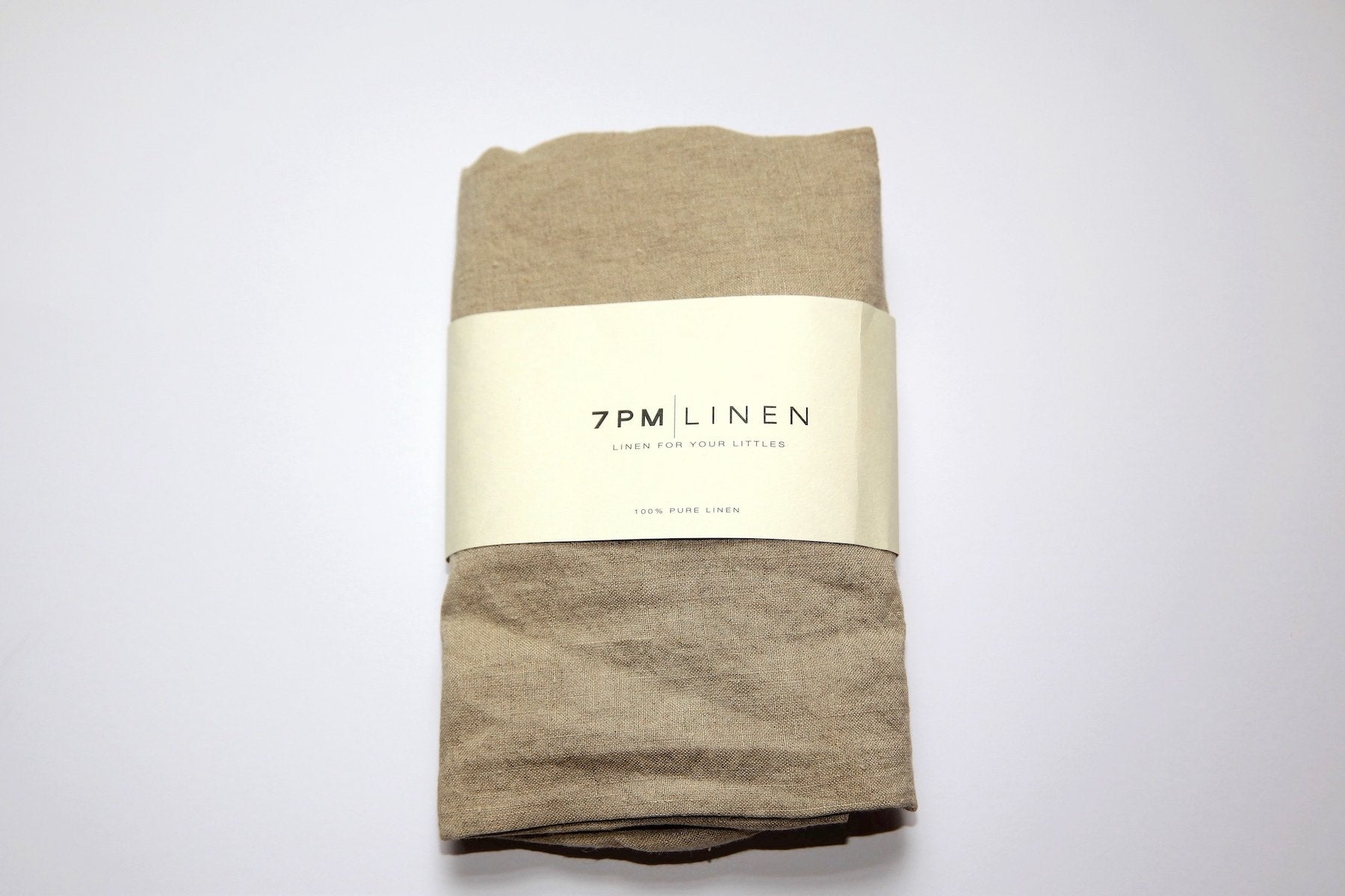 Thirty Three South Linen Basket Fitted Sheet Natural