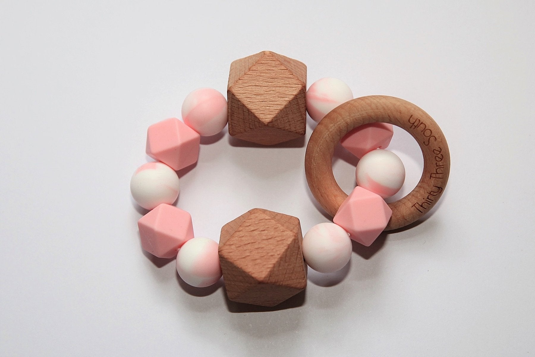 Fez Teether - Pink Marble