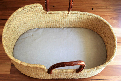 Basket Fitted Sheet - Natural