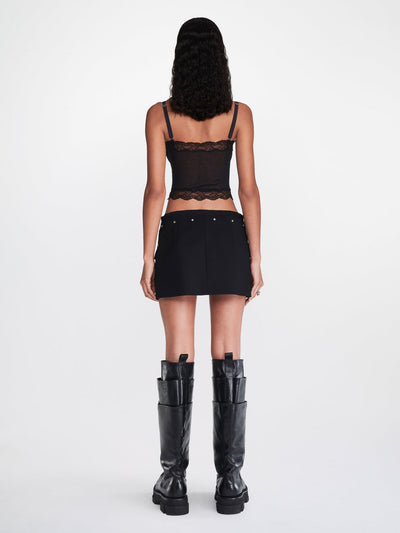 DL - LACE RIB GARTER TANK